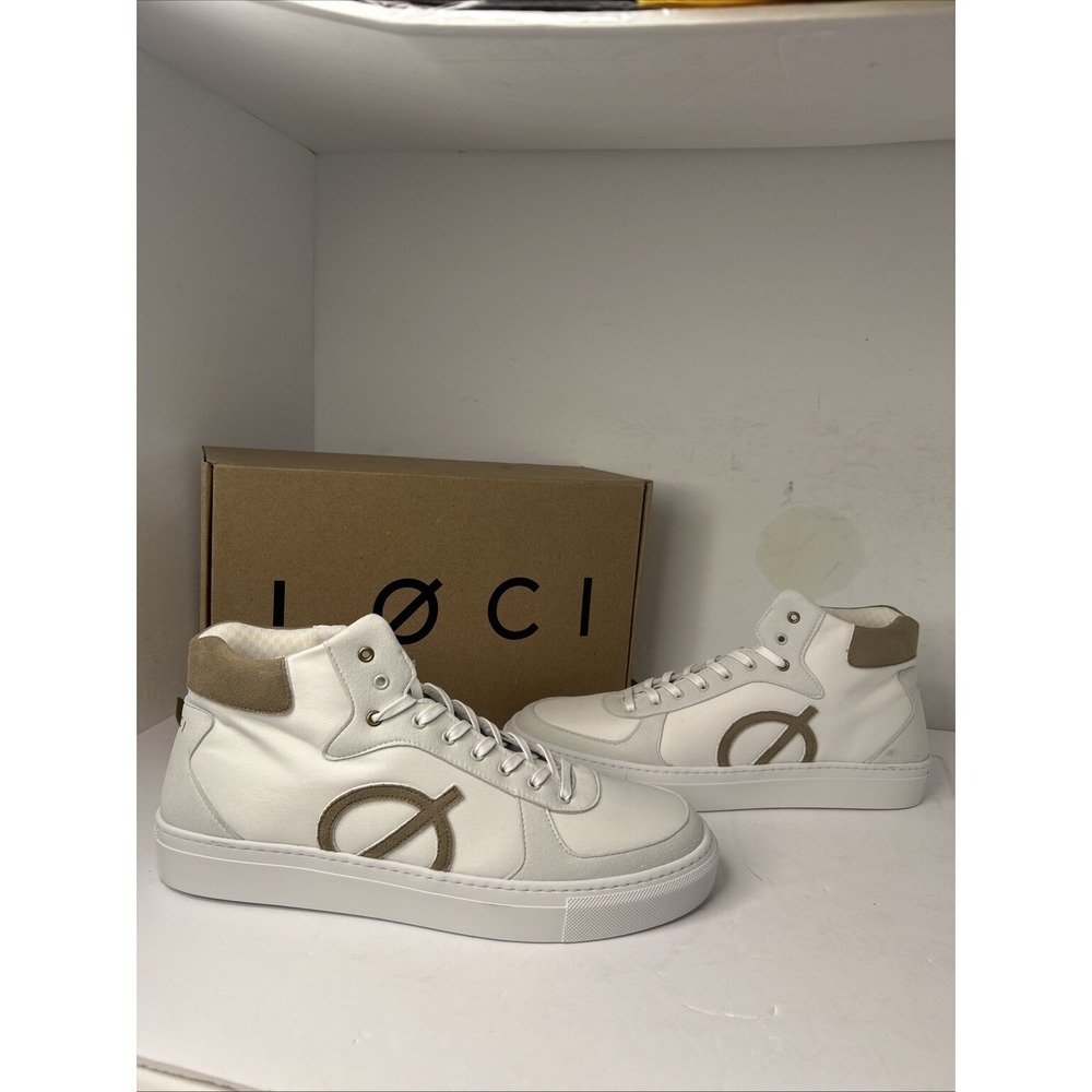 Loci Men's Natural/Stone‎ Eleven  High-Top Sneaker Shoe Size 45EU/US 11